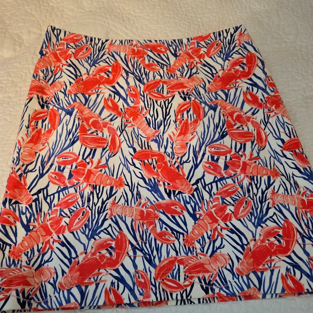 Talbot's Mini-Skirt, Size 4, Red, white and Blue Lobster